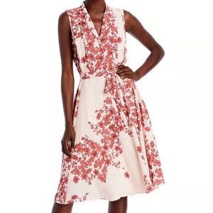 Nanette Lepore Apricot Glow Midi Sleeveless Dress